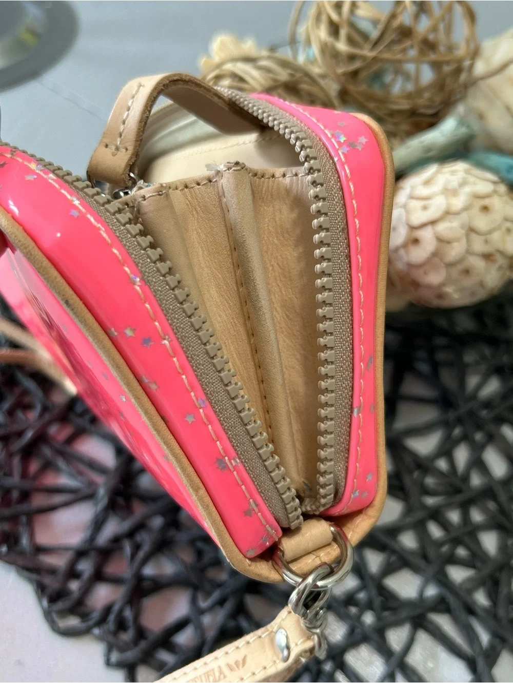 ✨ Consuela Shine Pink with Glitter Stars Wristlet Wallet